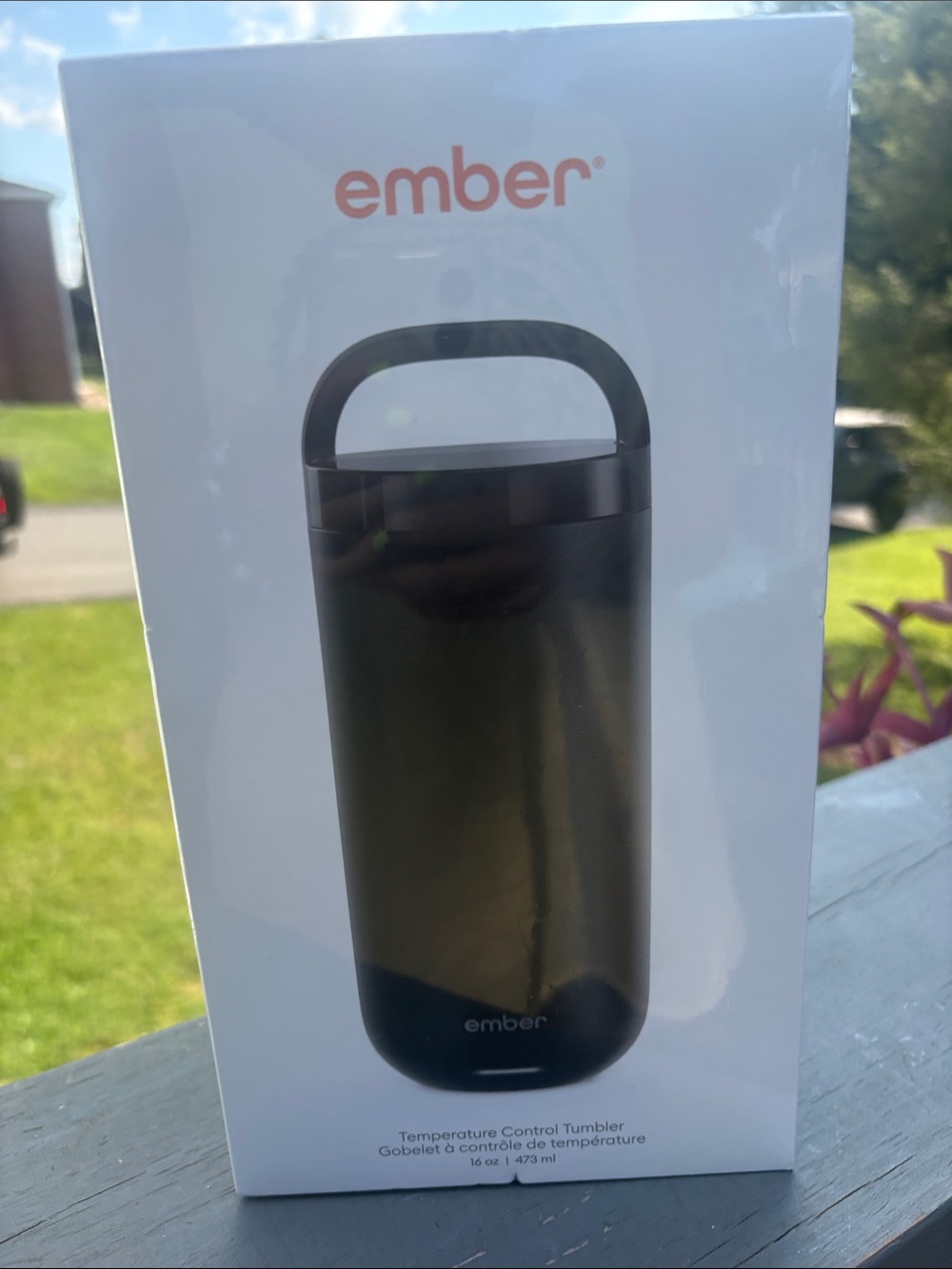 Ember Temperature Control Tumbler with Carry Handle - Black